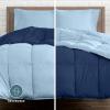 imageBare Home Reversible BedinABag Comforter ampamp Sheet Set  Full Extra Long  Down Alternative  Soft  Bedding Set Full XL TaupeSand SandDark BlueLight Blue  Light Blue