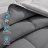 imageBare Home Reversible BedinABag Comforter ampamp Sheet Set  Full Extra Long  Down Alternative  Soft  Bedding Set Full XL TaupeSand SandGreyLight Grey  Black