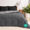 imageBare Home Reversible BedinABag Comforter ampamp Sheet Set  Full Extra Long  Down Alternative  Soft  Bedding Set Full XL TaupeSand SandGreyLight Grey  Black