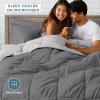 imageBare Home Reversible BedinABag Comforter ampamp Sheet Set  Full Extra Long  Down Alternative  Soft  Bedding Set Full XL TaupeSand SandLight GreyGrey  Light Grey