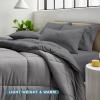 imageBare Home Reversible BedinABag Comforter ampamp Sheet Set  Full Extra Long  Down Alternative  Soft  Bedding Set Full XL TaupeSand SandLight GreyGrey  Light Grey