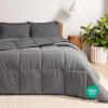 imageBare Home Reversible BedinABag Comforter ampamp Sheet Set  Full Extra Long  Down Alternative  Soft  Bedding Set Full XL TaupeSand SandLight GreyGrey  Grey