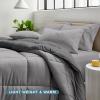 imageBare Home Reversible BedinABag Comforter ampamp Sheet Set  Full Extra Long  Down Alternative  Soft  Bedding Set Full XL TaupeSand SandLight GreyGrey  Light Grey