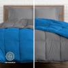 imageBare Home Reversible BedinABag Comforter ampamp Sheet Set  Full Extra Long  Down Alternative  Soft  Bedding Set Full XL TaupeSand SandMedium BlueGrey  Grey