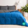 imageBare Home Reversible BedinABag Comforter ampamp Sheet Set  Full Extra Long  Down Alternative  Soft  Bedding Set Full XL TaupeSand SandMedium BlueGrey  Grey