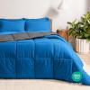 imageBare Home Reversible BedinABag Comforter ampamp Sheet Set  Full Extra Long  Down Alternative  Soft  Bedding Set Full XL TaupeSand SandMedium BlueGrey  Medium Blue