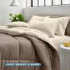 imageBare Home Reversible BedinABag Comforter ampamp Sheet Set  Full Extra Long  Down Alternative  Soft  Bedding Set Full XL TaupeSand SandTaupeSand  Sand