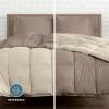 imageBare Home Reversible BedinABag Comforter ampamp Sheet Set  Full Extra Long  Down Alternative  Soft  Bedding Set Full XL TaupeSand SandTaupeSand  Taupe