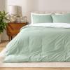 imageBare Home Apartment Ready Organic Cotton Percale Duvet Bundle  Twin XL  7 Pieces Including Duvet Cover Set with Insert Sheet Set ampamp Mattress Pad  Lightweight ampamp Breathable  Twin XL Grey09  Willow