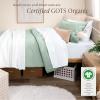 imageBare Home Apartment Ready Organic Cotton Percale Duvet Bundle  Twin XL  7 Pieces Including Duvet Cover Set with Insert Sheet Set ampamp Mattress Pad  Lightweight ampamp Breathable  Twin XL Grey09  Willow