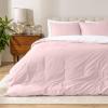 imageBare Home Apartment Ready Organic Cotton Percale Duvet Bundle  Twin XL  7 Pieces Including Duvet Cover Set with Insert Sheet Set ampamp Mattress Pad  Lightweight ampamp Breathable  Twin XL Grey12  Dusty Pink