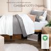 imageBare Home Apartment Ready Organic Cotton Percale Duvet Bundle  Twin XL  7 Pieces Including Duvet Cover Set with Insert Sheet Set ampamp Mattress Pad  Lightweight ampamp Breathable  Twin XL Grey03  Light Grey