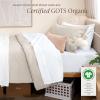 imageBare Home Apartment Ready Organic Cotton Percale Duvet Bundle  Twin XL  7 Pieces Including Duvet Cover Set with Insert Sheet Set ampamp Mattress Pad  Lightweight ampamp Breathable  Twin XL Grey04  French Beige