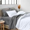 imageBare Home Queen Sheet Set  Luxury 1800 UltraSoft Microfiber Bed Sheets  Double Brushed  Deep Pockets  Easy Fit  4 Piece Set  Bedding Sheets ampamp Pillowcases Queen Grey