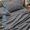 imageBare Home Queen Sheet Set  Luxury 1800 UltraSoft Microfiber Bed Sheets  Double Brushed  Deep Pockets  Easy Fit  4 Piece Set  Bedding Sheets ampamp Pillowcases Queen Grey