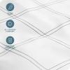 imageBare Home Queen Sheet Set  Luxury 1800 UltraSoft Microfiber Double Brushed  Deep Pockets  Easy Fit  4 Piece Set Queen Modern Plaid  WhiteGrey