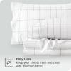 imageBare Home Queen Sheet Set  Luxury 1800 UltraSoft Microfiber Queen Bed Sheets  Double Brushed  Deep Pockets  Easy Fit  4 Piece Set  Bedding Sheets ampamp Pillowcases Queen Grid  WhiteGrey