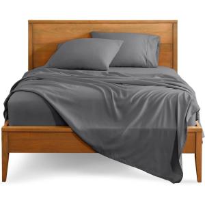 imageBare Home Queen Sheet Set  Luxury 1800 UltraSoft Microfiber Bed Sheets  Double Brushed  Deep Pockets  Easy Fit  4 Piece Set  Bedding Sheets ampamp Pillowcases Queen Grey
