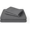 imageBare Home Queen Sheet Set  Hotel Luxury  Deep Pockets  Double Brushed Microfiber for Softness  Easy Fit  4 Piece Set  Bed Sheets with Envelope Pillowcases Queen SandGrey