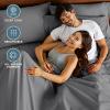 imageBare Home Queen Sheet Set  Hotel Luxury  Deep Pockets  Double Brushed Microfiber for Softness  Easy Fit  4 Piece Set  Bed Sheets with Envelope Pillowcases Queen SandGrey