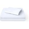 imageBare Home Queen Sheet Set  Hotel Luxury  Deep Pockets  Double Brushed Microfiber for Softness  Easy Fit  4 Piece Set  Bed Sheets with Envelope Pillowcases Queen SandWhite