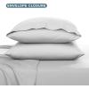 imageBare Home Queen Sheet Set  Hotel Luxury  Deep Pockets  Double Brushed Microfiber for Softness  Easy Fit  4 Piece Set  Bed Sheets with Envelope Pillowcases Queen SandCloud Grey