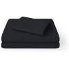 imageBare Home Queen Sheet Set  Hotel Luxury  Deep Pockets  Double Brushed Microfiber for Softness  Easy Fit  4 Piece Set  Bed Sheets with Envelope Pillowcases Queen SandBlack