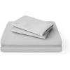 imageBare Home Queen Sheet Set  Hotel Luxury  Deep Pockets  Double Brushed Microfiber for Softness  Easy Fit  4 Piece Set  Bed Sheets with Envelope Pillowcases Queen SandCloud Grey