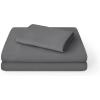 imageBare Home Queen Sheet Set  Hotel Luxury  Deep Pockets  Double Brushed Microfiber for Softness  Easy Fit  4 Piece Set  Bed Sheets with Envelope Pillowcases Queen SandGrey