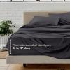 imageBare Home Queen Sheet Set  Hotel Luxury  Deep Pockets  Double Brushed Microfiber for Softness  Easy Fit  4 Piece Set  Bed Sheets with Envelope Pillowcases Queen SandForged Iron Grey