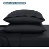 imageBare Home Queen Sheet Set  Hotel Luxury  Deep Pockets  Double Brushed Microfiber for Softness  Easy Fit  4 Piece Set  Bed Sheets with Envelope Pillowcases Queen SandBlack