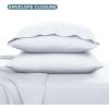 imageBare Home Queen Sheet Set  Hotel Luxury  Deep Pockets  Double Brushed Microfiber for Softness  Easy Fit  4 Piece Set  Bed Sheets with Envelope Pillowcases Queen SandWhite