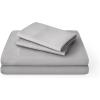 imageBare Home Queen Sheet Set  Hotel Luxury  Deep Pockets  Double Brushed Microfiber for Softness  Easy Fit  4 Piece Set  Bed Sheets with Envelope Pillowcases Queen SandLight Grey