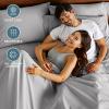 imageBare Home Queen Sheet Set  Hotel Luxury  Deep Pockets  Double Brushed Microfiber for Softness  Easy Fit  4 Piece Set  Bed Sheets with Envelope Pillowcases Queen SandLight Grey