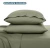imageBare Home Queen Sheet Set  Hotel Luxury  Deep Pockets  Double Brushed Microfiber for Softness  Easy Fit  4 Piece Set  Bed Sheets with Envelope Pillowcases Queen SandSage