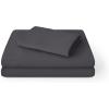 imageBare Home Queen Sheet Set  Hotel Luxury  Deep Pockets  Double Brushed Microfiber for Softness  Easy Fit  4 Piece Set  Bed Sheets with Envelope Pillowcases Queen SandForged Iron Grey