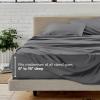 imageBare Home Queen Sheet Set  Hotel Luxury  Deep Pockets  Double Brushed Microfiber for Softness  Easy Fit  4 Piece Set  Bed Sheets with Envelope Pillowcases Queen SandGrey