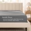 imageBare Home 100 Organic Cotton Sateen Fitted Sheet  Smooth Sateen Weave  Breathable ampamp Cooling  Hotel Luxury  Durable Fitted Sheet  Deep Pocket Queen Taupe03  Grey