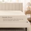 imageBare Home 100 Organic Cotton Sateen Fitted Sheet  Smooth Sateen Weave  Breathable ampamp Cooling  Hotel Luxury  Durable Fitted Sheet  Deep Pocket Queen Taupe07  Sand