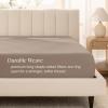imageBare Home 100 Organic Cotton Sateen Fitted Sheet  Smooth Sateen Weave  Breathable ampamp Cooling  Hotel Luxury  Durable Fitted Sheet  Deep Pocket Queen Taupe05  Taupe