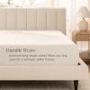 imageBare Home 100 Organic Cotton Sateen Fitted Sheet  Smooth Sateen Weave  Breathable ampamp Cooling  Hotel Luxury  Durable Fitted Sheet  Deep Pocket Queen Taupe06  French Beige