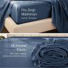 imageBare Home 100 Organic Cotton Sateen Fitted Sheet  Smooth Sateen Weave  Breathable ampamp Cooling  Hotel Luxury  Durable Fitted Sheet  Deep Pocket Queen Taupe09  Bering Sea
