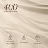 imageBare Home 100 Organic Cotton Sateen Fitted Sheet  Smooth Sateen Weave  Breathable ampamp Cooling  Hotel Luxury  Durable Fitted Sheet  Deep Pocket Queen Taupe07  Sand