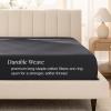 imageBare Home 100 Organic Cotton Sateen Fitted Sheet  Smooth Sateen Weave  Breathable ampamp Cooling  Hotel Luxury  Durable Fitted Sheet  Deep Pocket Queen Taupe02  Black