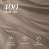 imageBare Home 100 Organic Cotton Sateen Fitted Sheet  Smooth Sateen Weave  Breathable ampamp Cooling  Hotel Luxury  Durable Fitted Sheet  Deep Pocket Queen Taupe05  Taupe