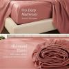 imageBare Home 100 Organic Cotton Sateen Fitted Sheet  Smooth Sateen Weave  Breathable ampamp Cooling  Hotel Luxury  Durable Fitted Sheet  Deep Pocket Queen Taupe12  Dusty Rose