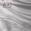 imageBare Home 100 Organic Cotton Sateen Fitted Sheet  Smooth Sateen Weave  Breathable ampamp Cooling  Hotel Luxury  Durable Fitted Sheet  Deep Pocket Queen Taupe04  Light Grey