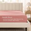 imageBare Home 100 Organic Cotton Sateen Fitted Sheet  Smooth Sateen Weave  Breathable ampamp Cooling  Hotel Luxury  Durable Fitted Sheet  Deep Pocket Queen Taupe12  Dusty Rose