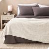 imageBare Home Faux Shearling Blanket  FullQueen Size  Blanket for Bed Sofa Couch Camping Travel and Gifts  Warm ampamp Lightweight  Fluffy ampamp Soft FullQueen Cable Grey10  Tipped Oyster