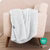 imageBare Home Faux Shearling Blanket  FullQueen Size  Blanket for Bed Sofa Couch Camping Travel and Gifts  Warm ampamp Lightweight  Fluffy ampamp Soft FullQueen Cable Grey01  Solid White